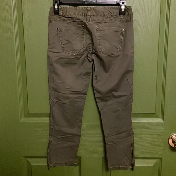 Olive Skinny Pants Express Size 00 - Picture 5 of 7